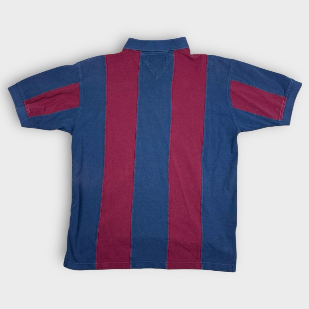 Vintage Pine Island‎ Genuine Chevrolet Polo Shirt Mens Large Blue Red Striped L - Picture 7 of 7